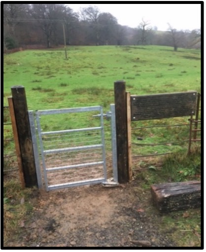 Walks around Machynlleth access gates Richard Jones